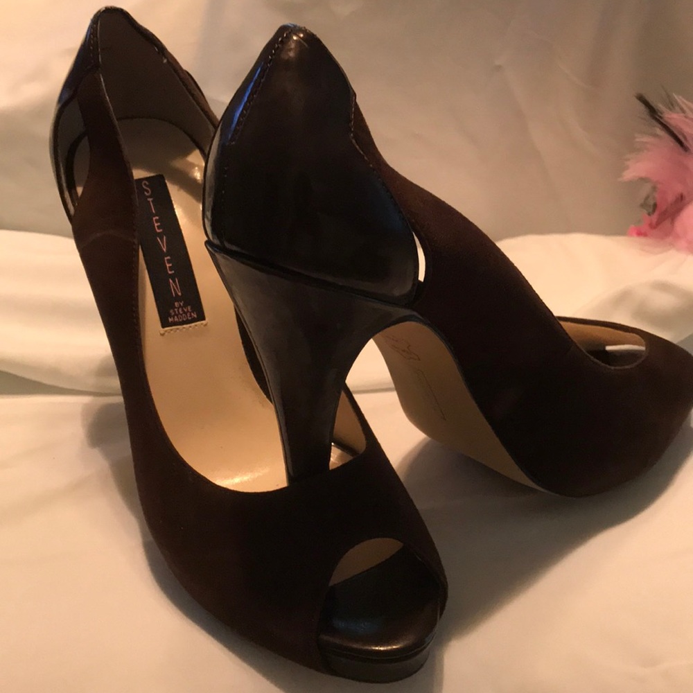 Steven by Steve Madden Brown suede heels - Picture 3 of 8